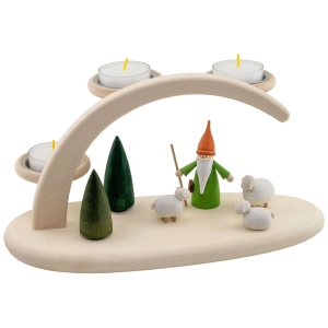 Lichterbogen "Schäferwichtel" für 3 Teelichter